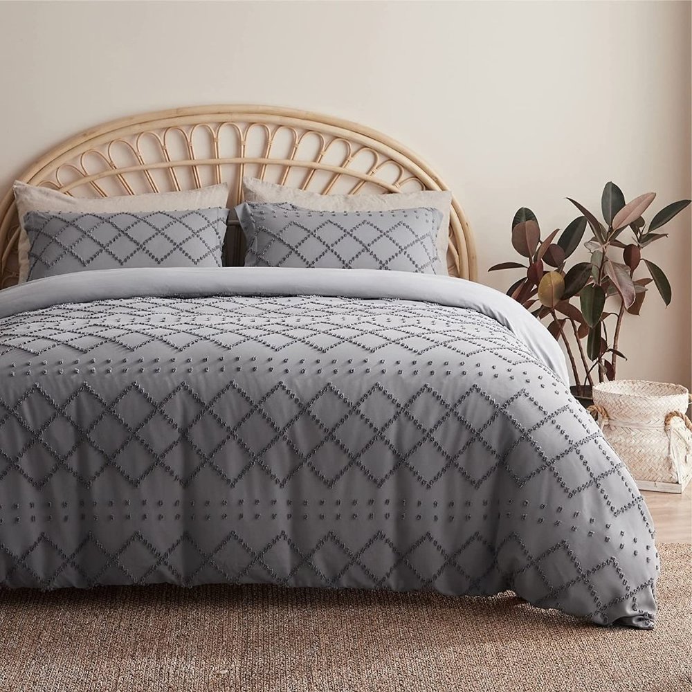 New 3 Pcs Duvet Cover Twin, Queen or King Duvet Cover Set, Boho Beddin… - Picture 5 of 12